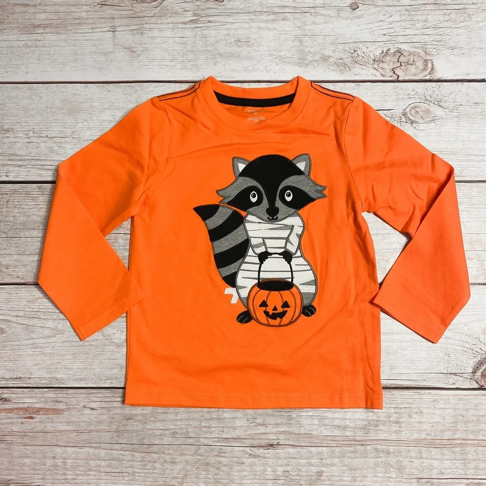 📌Gymboree • Embroidered • Raccoon Mummy •Shirt